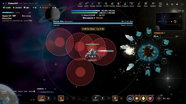 Kovan Ana and red danger zones in a Wormhole
